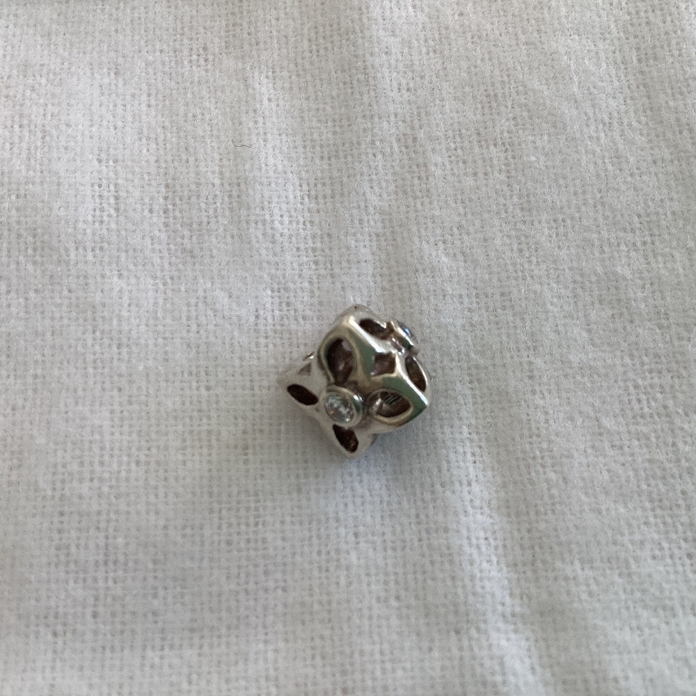 Pandora Four Petal Sterling Silver Charm